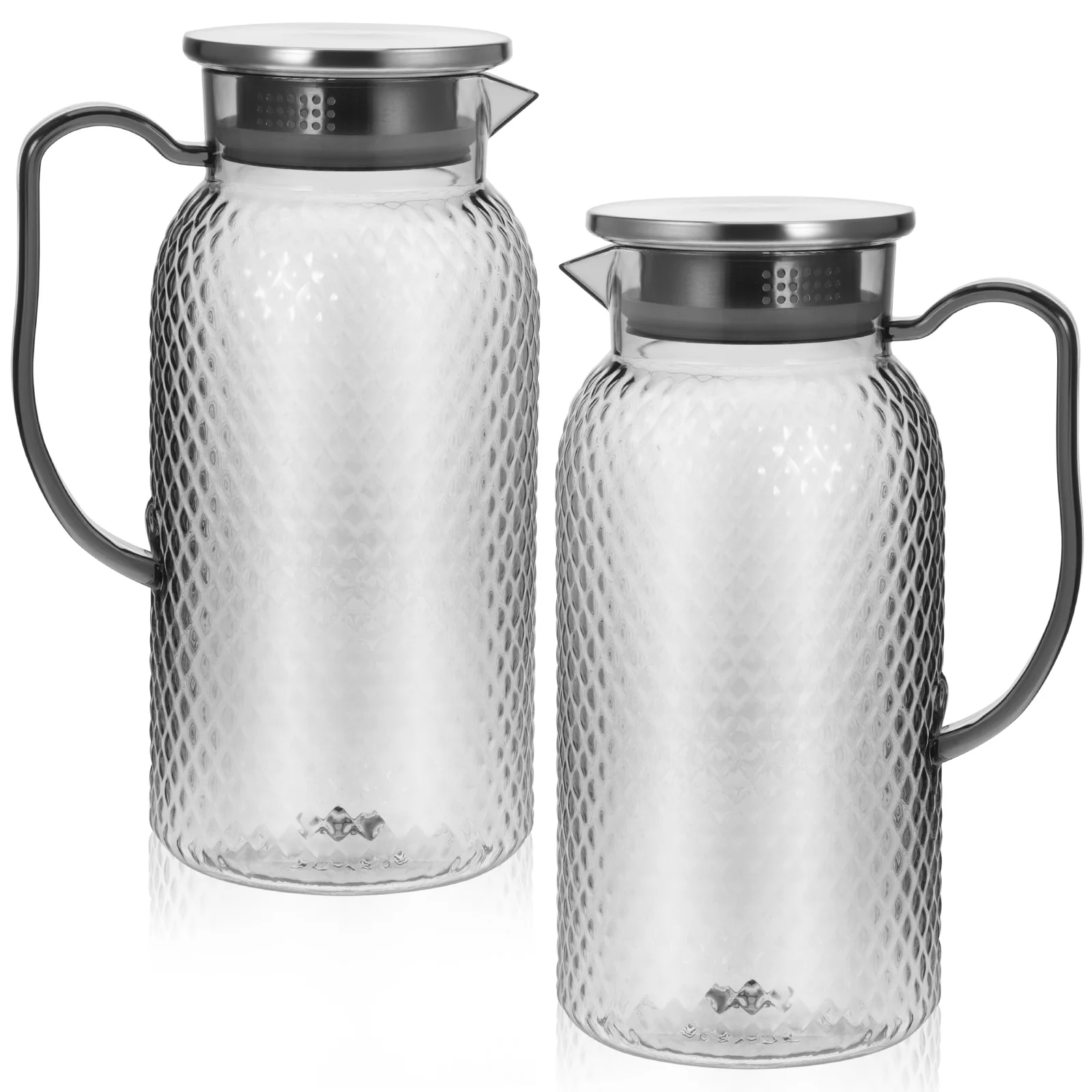 

Carafe for Hot/cold Drink Acrylic Juice Jug Fridge Plastic Water Pitchers with Handle