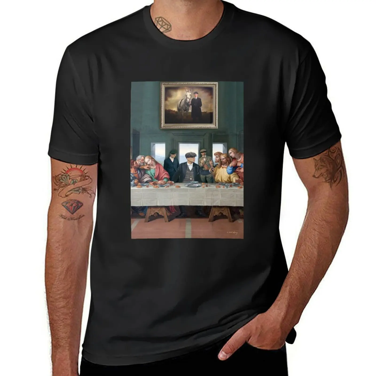 last fookin supper T-Shirt summer top summer tops customs mens tall t shirts