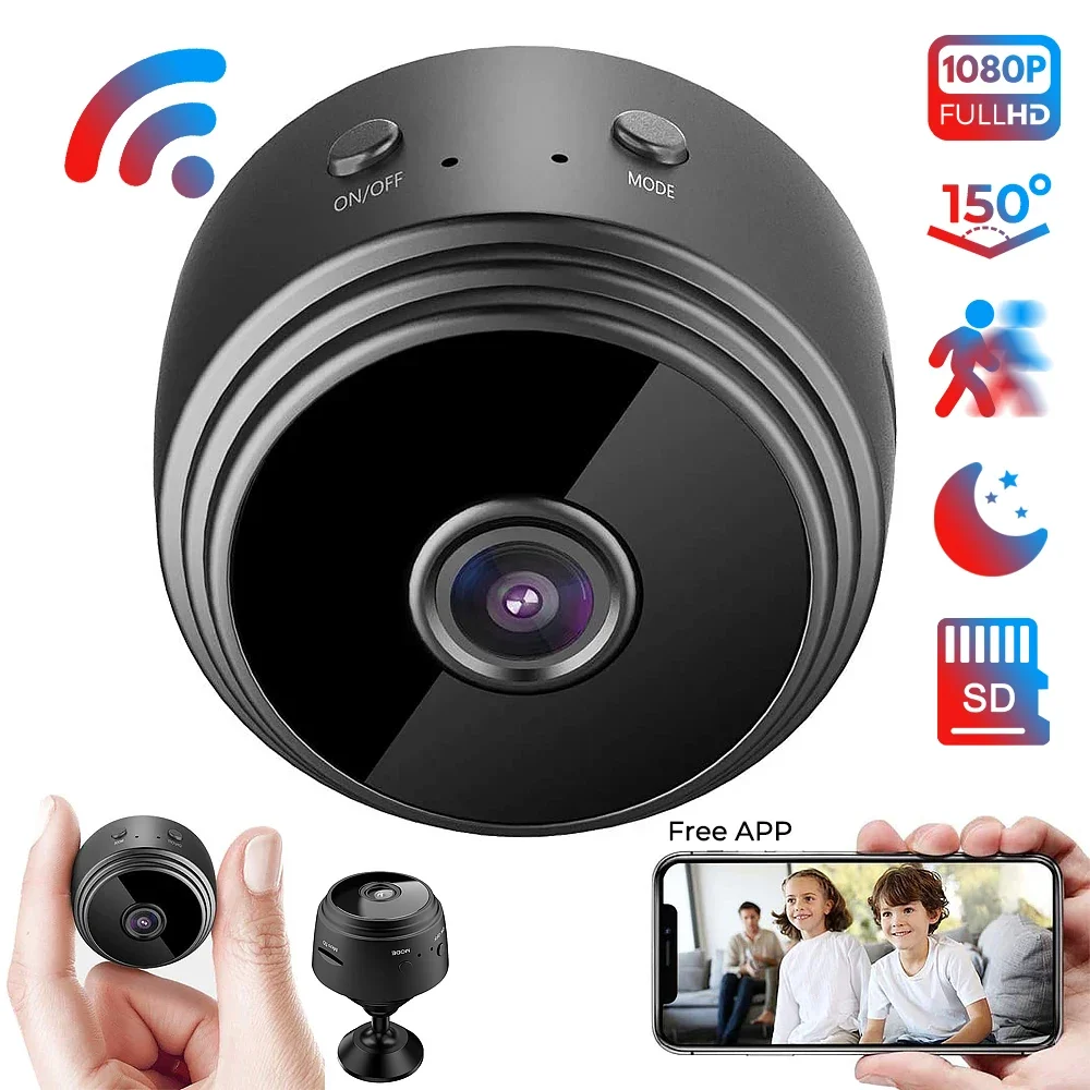 Mini DV Camera Recorders With Magnet FHD 1080P Wireless Small WiFi Camera Motion Detect Night Vision SD Card Slot Tinny Cameras