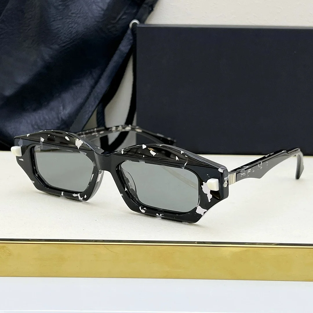 Belight óptico máscara q6 forma polígono vintage retro acetato masculino feminino legal moda na moda óculos de sol com caso