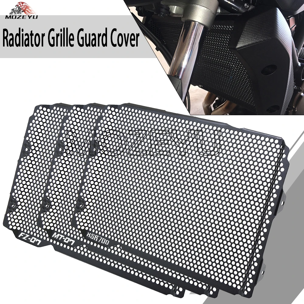 

Подходит для Yamaha FZ-07 MT-07 XSR 700 FZ07 MT07 2013 2014 2015 2016 2017 XSR700 2016 Запчасти для мотоциклов Защитная крышка решетки радиатора