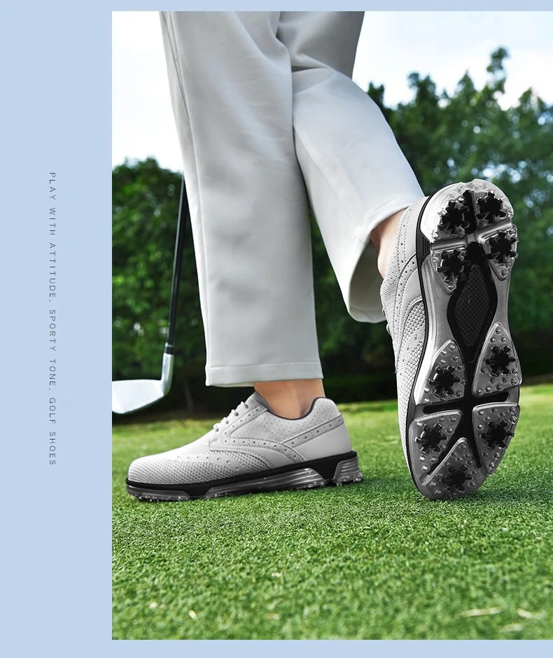 Golf Schuhe Männer Mesh Atmungsaktive Bequeme Golf Turnschuhe Outdoor Walking Anti Slip Athletische Golfer Zug Schuhe Größe 40-47 # – Detail 10