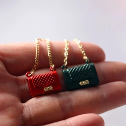 1 Pc Metal chain pack Doll Bag Miniature Shopping Handbag for Clothes Accessories