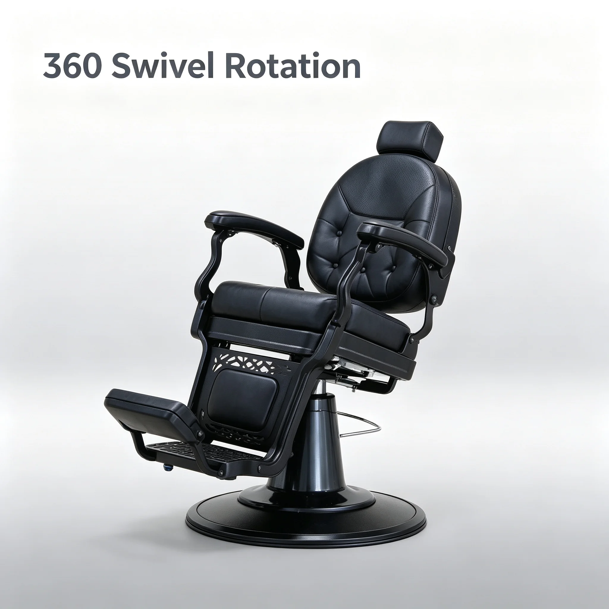 Barber Chair Hydraulic Height Adjustable Salon Hairdressing Chair for Barbershop Hair Salon Spa Use