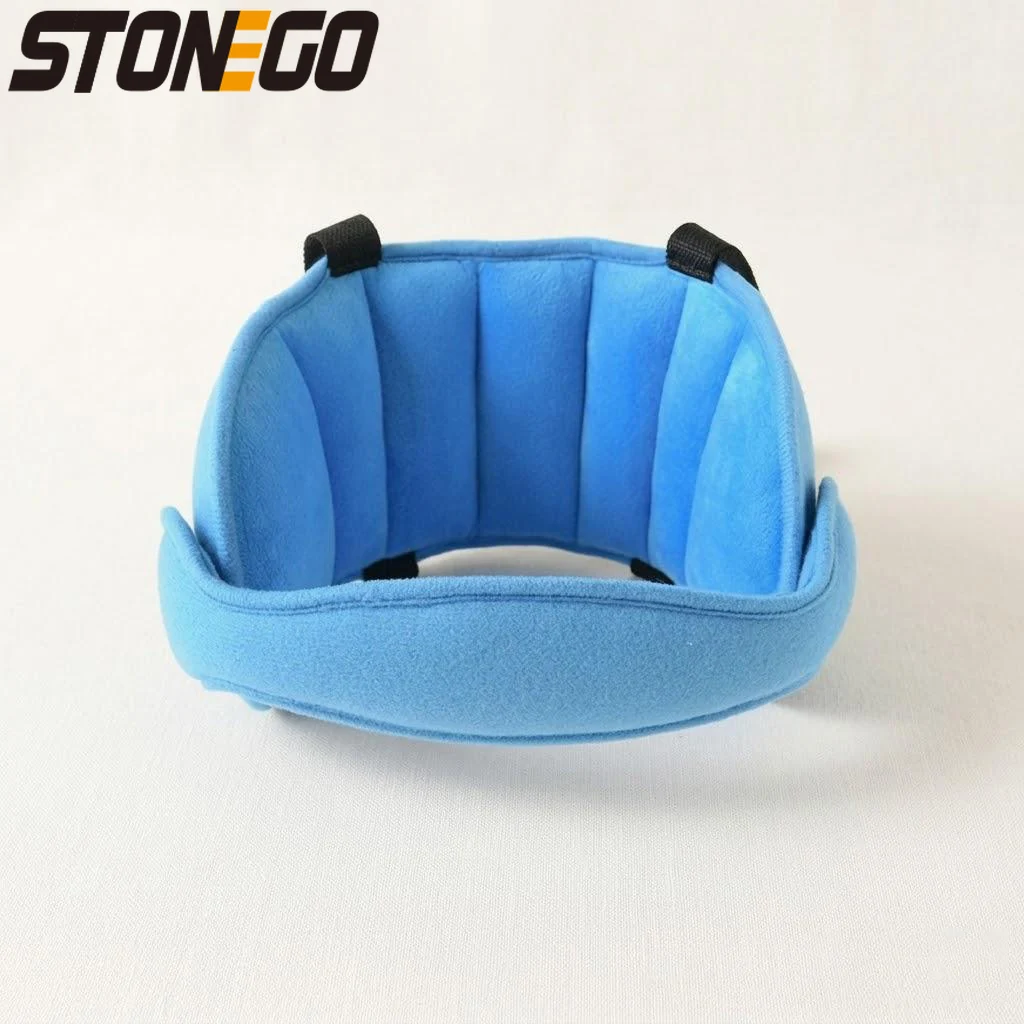 Baby Car Seat Head Support Belt Cotton Safety Headrest Protector for Infants Toddlers Adjustable Soft Neck Support
