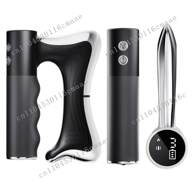 Electric Fascia Knife Vibration Body Massager 10500RPM High Vibration Massage Massager Warm Body Lifting Blade Comb Massage Tool