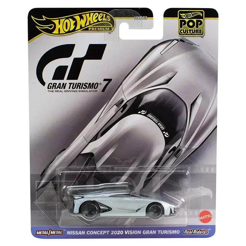 

Original Hot Wheels Premium Car Pop Culture Nissan Concept 2020 Vision Gran Turismo 1/64 Diecast Toys Boys Vehicles Model Metal