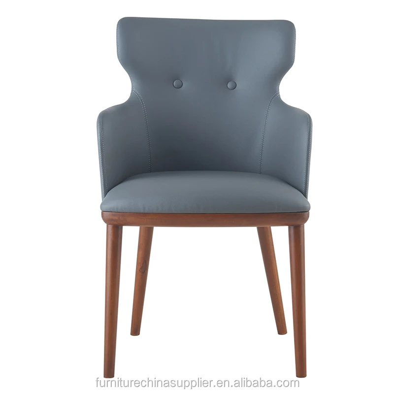 

Hot Sales Hot Sales Andy Chair DC-1672A Modern High Back Luxury Dining Chair With PU Leather Cover And Wood Legs Upholstery Chai