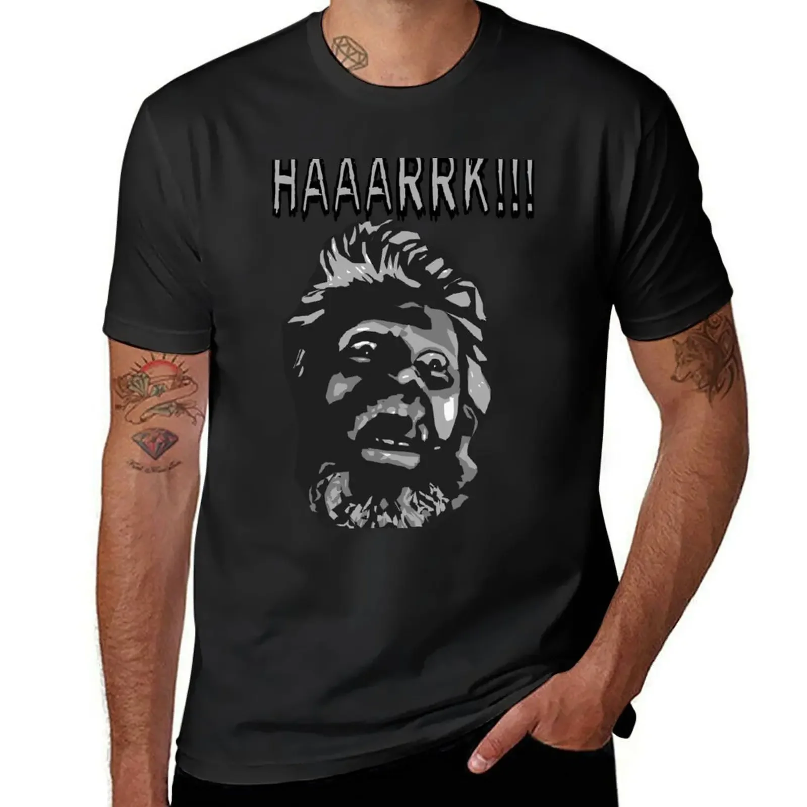 The Lighthouse movie, hark ! T-Shirt plus sizes vintage graphic tee black t shirts for men