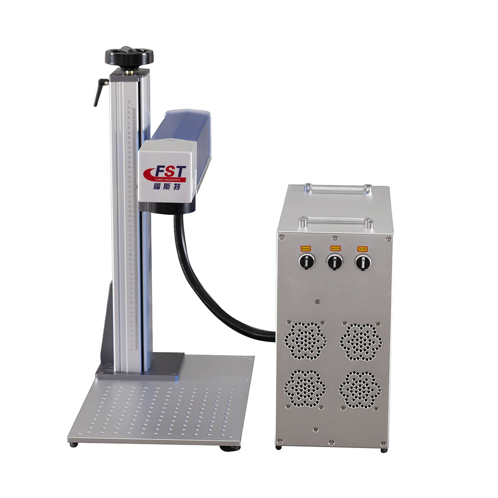 

High Efficiency Fiber Marking Machine with Split Desk Metal Stainless Steel Plastic Wood-Supported