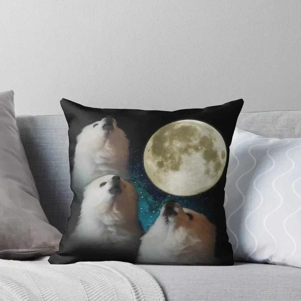 

Gabe the Dog - Three Gabe Moon Throw Pillow Sofa Cushions Decorative pillowcase pillow