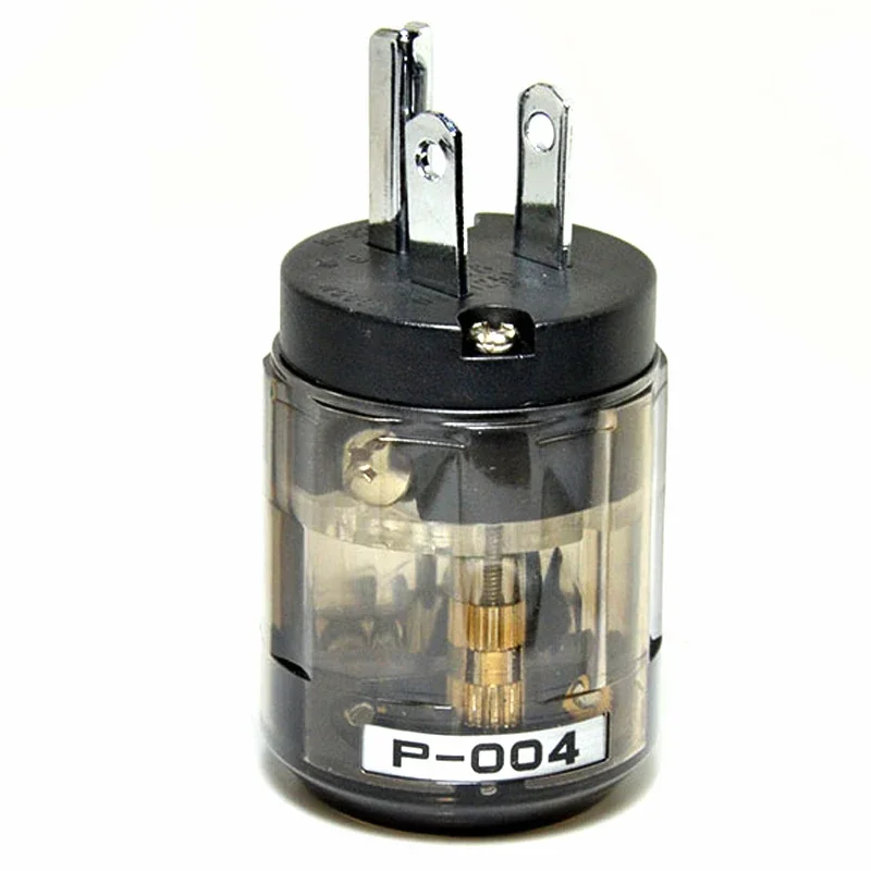 P-004 HiFi/P-004E, rodowana wtyczka moc US IEC złącze wzmacniacza Audio odtwarzacz CD, przewód zasilanie prądem zmiennym Adapter złącza