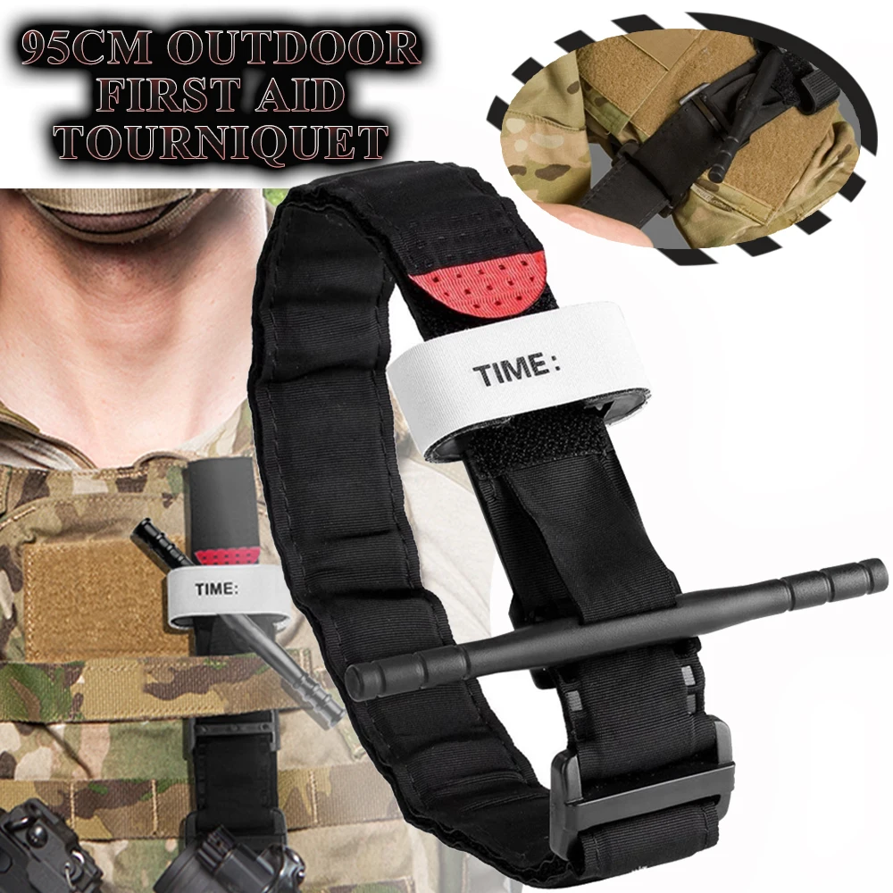 

Tactical 95CM First Aid Tourniquet Molle Survival Tourniquet Holder Spinning Medical Emergency Belt Outdoor Hunting Camping