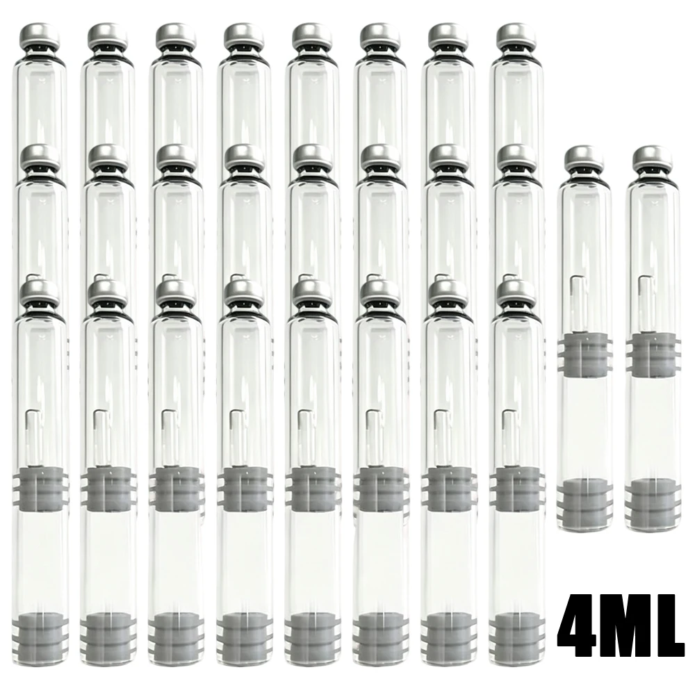 10-100Pcs Dual Chamber Cartridge, Liquid Storage Empty Bottle, 4ml Borosilicate Magic Pen Injection Sleeve Beauty Accessories