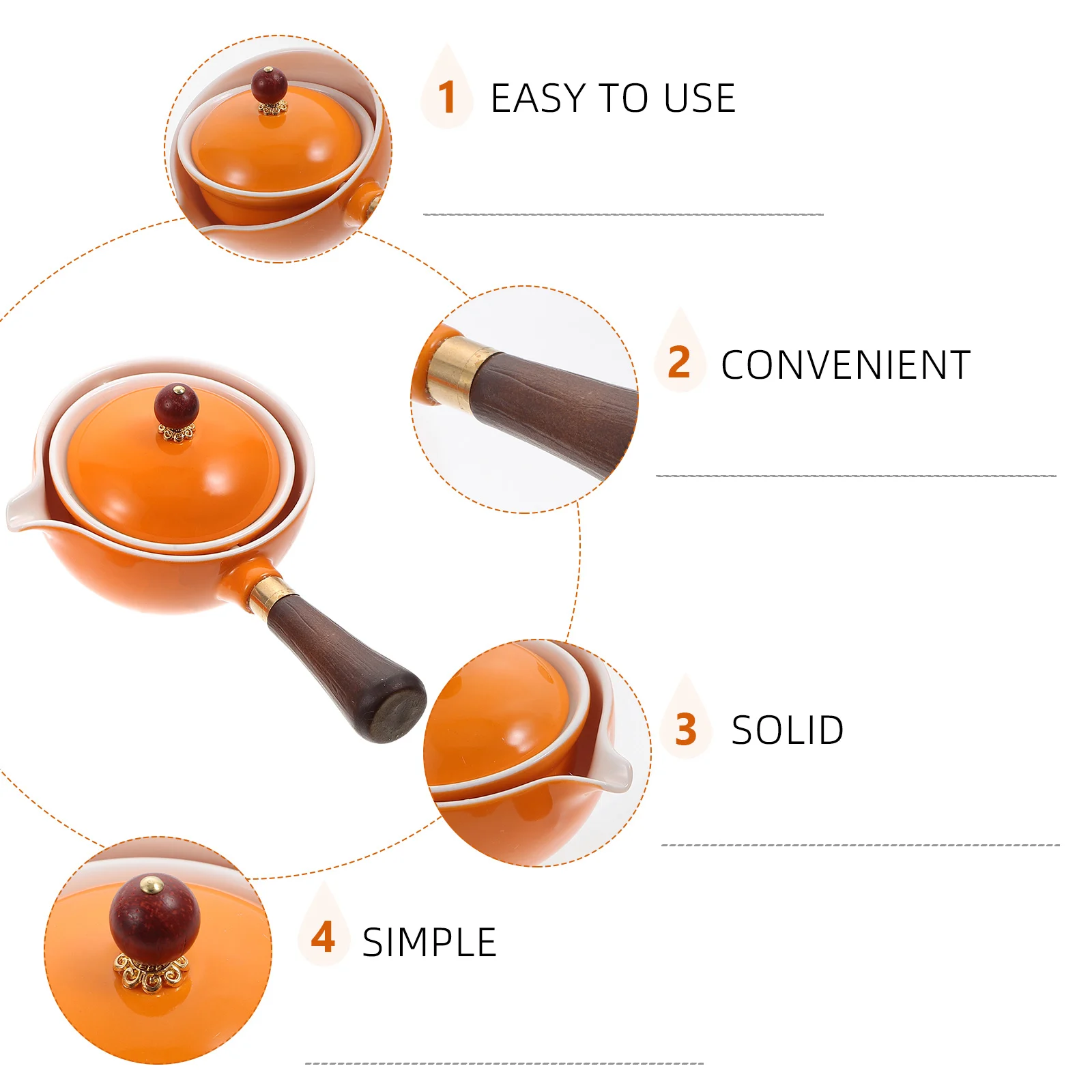 

1 комплект, вращающийся чайник, керамический высококачественный термостойкий фильтр, чайник для дома, ручной чайник, ситечко, чайник