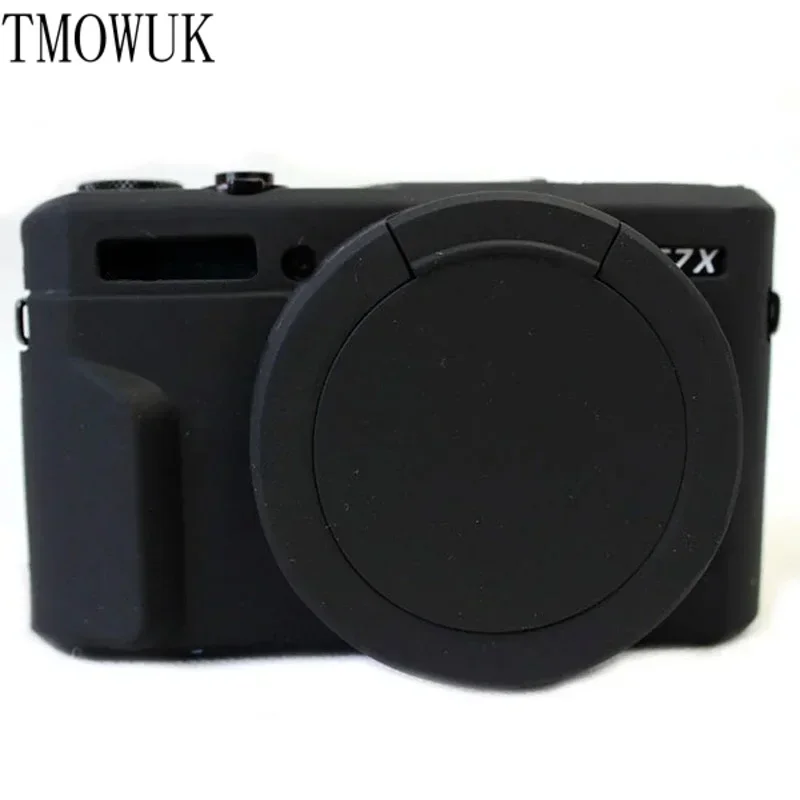 

For G7X II G7XIII Anti-fall Case For Canon G7X2 G7X3 G7X Mark 2 3Silicone Case with Lens Cap Dustproof Soft Rubber Camera Cover