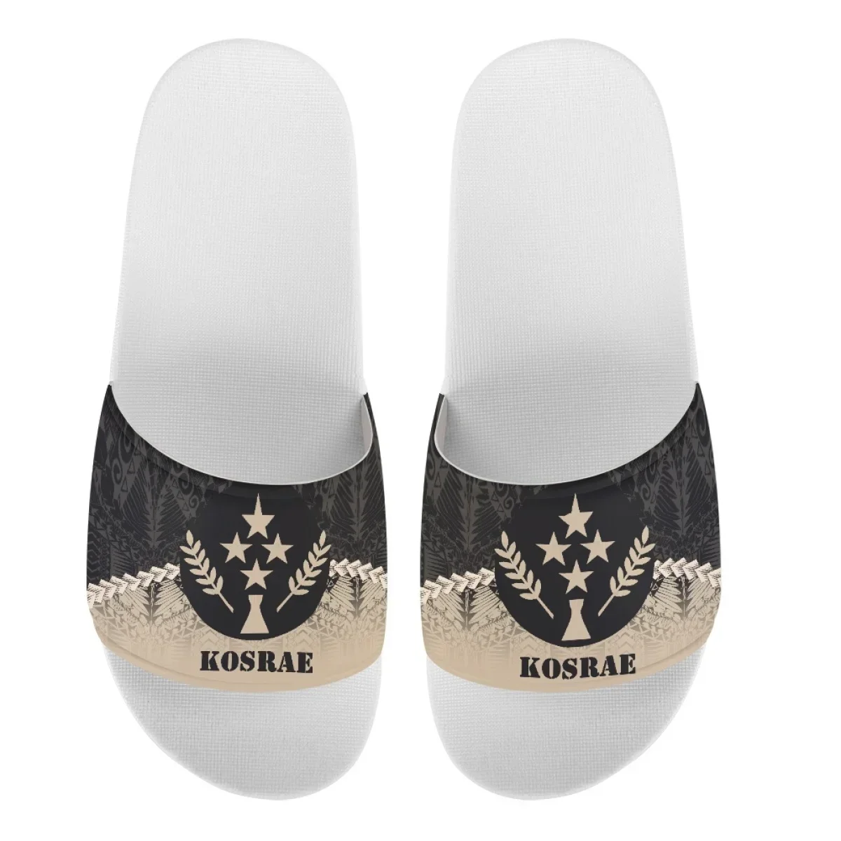 Kosrae Print Home Casual Soft Slippers Polynesian Design Hawaiian Beach Sandals Lightweight Flat Slip On Slippers Female Footwea