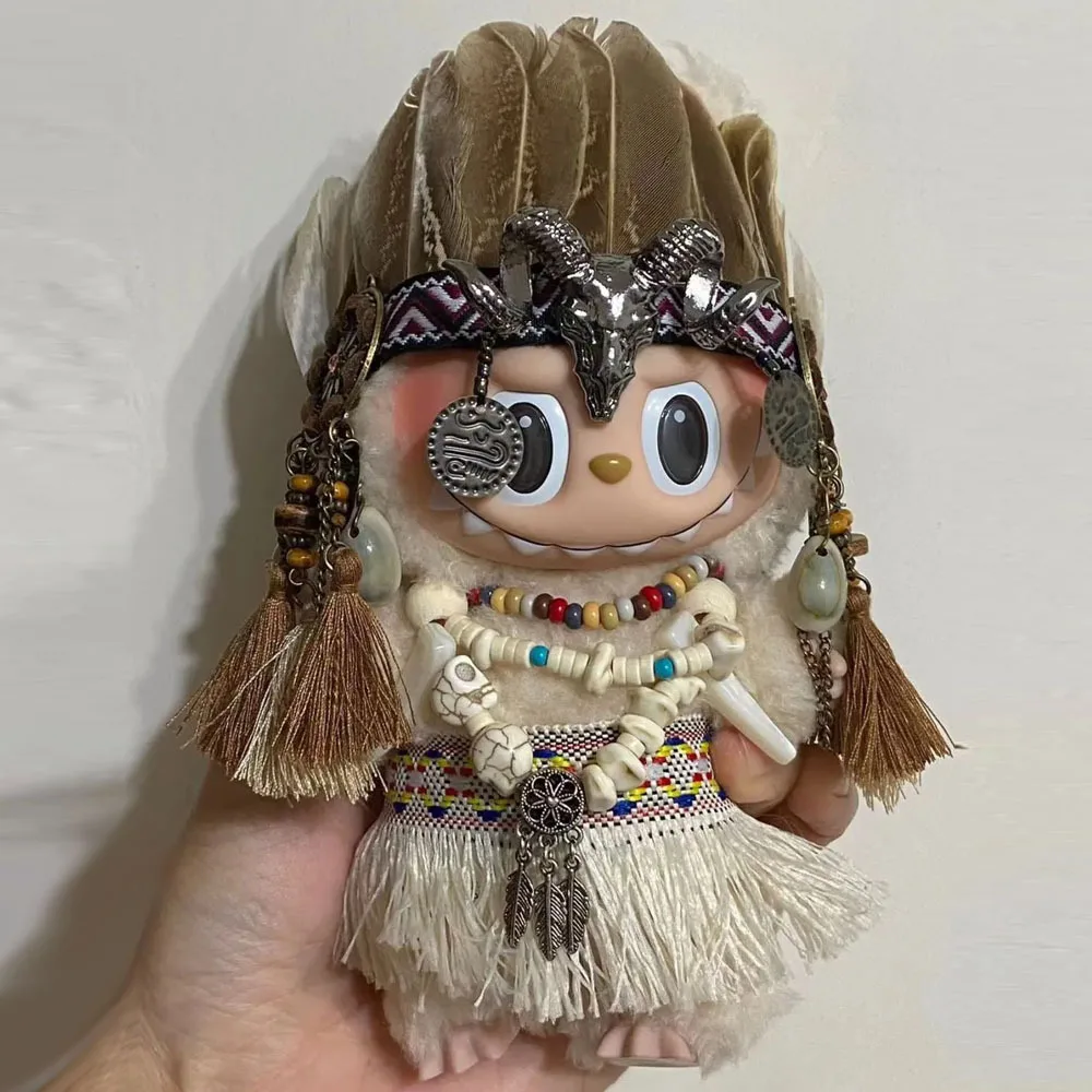 

17 см одежда Labubu комплект одежды в индийском стиле Labubu аксессуары для детской одежды аксессуары для кукол