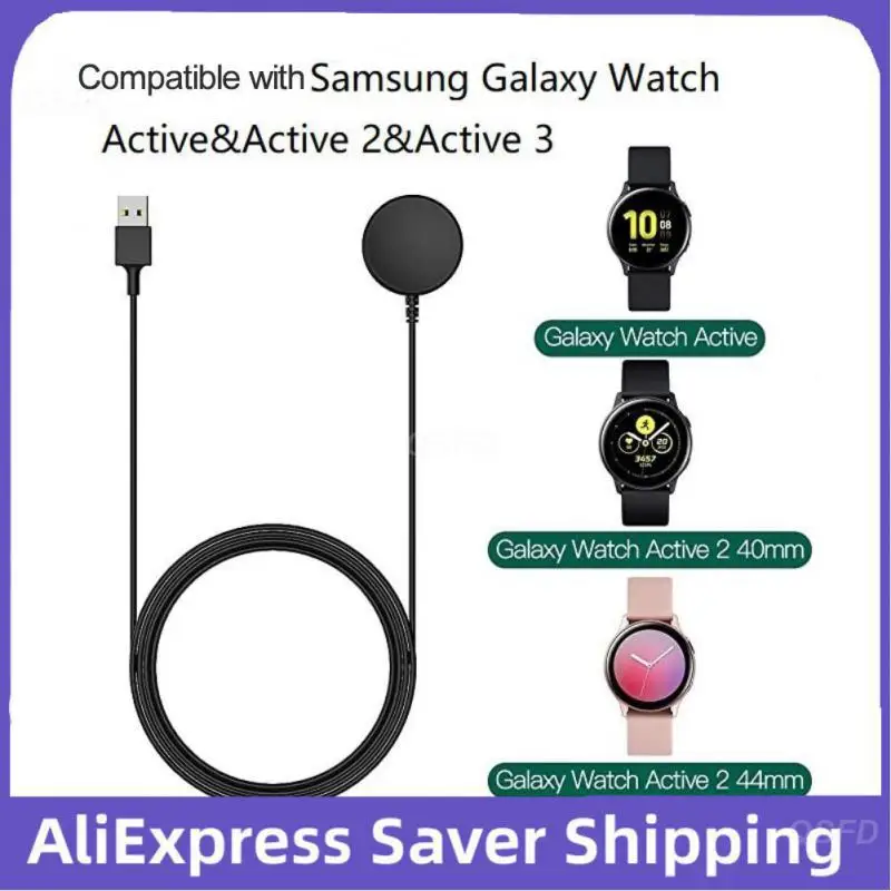 Wireless Charger Consumer Electronics 100cm For Samsung Galaxy Watch Active 1 Watch Charger For Samsung Galaxy Watch 4 Black