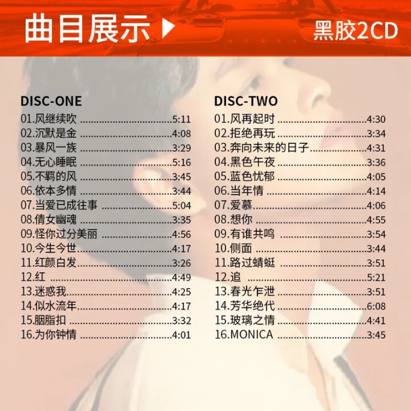Leslie Cheung 2-CD Set: Classic Hits, Lossless Audio, Pure Silver Disc Collection、CD