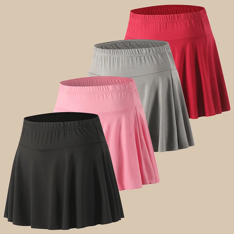 Women's Short Skirt Summer Solid Color Multi Color Fashion Yoga Pants Skirt Sports and Leisure Daily Versatile ComfortableTrendy