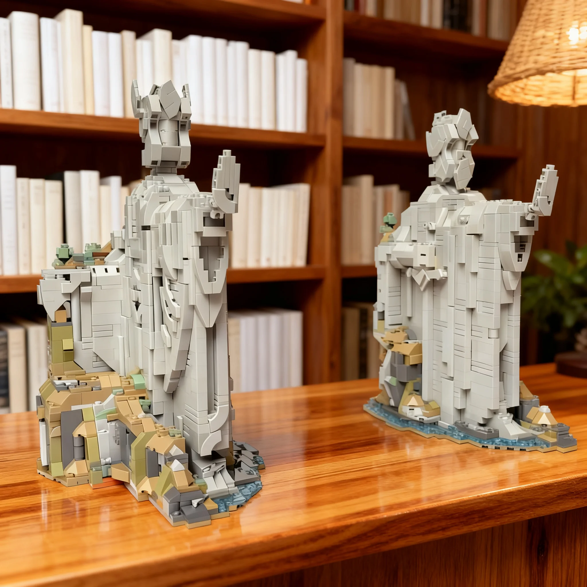 3241pcs MOC Hobbit Lord Rings The Argonath Lord The Rings Rivendell Alt Model Toy Building Blocks Architecture Christmas Gifts