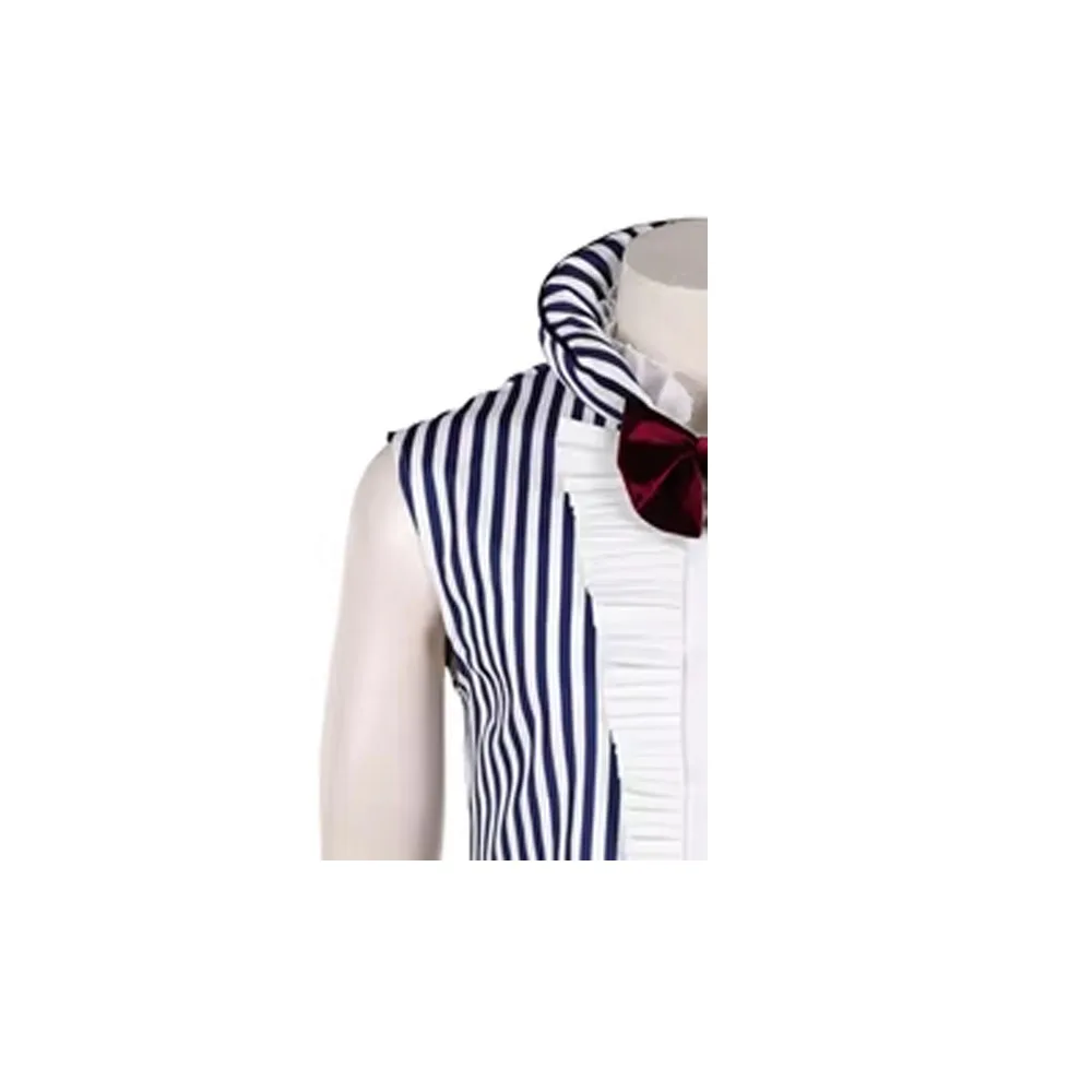 

Mr. 3 Cosplay Costume Movie Pirate Roleplay Disfraz Adult Men Striped Top Pants Outfits Halloween Carnival Fancy Party Suit