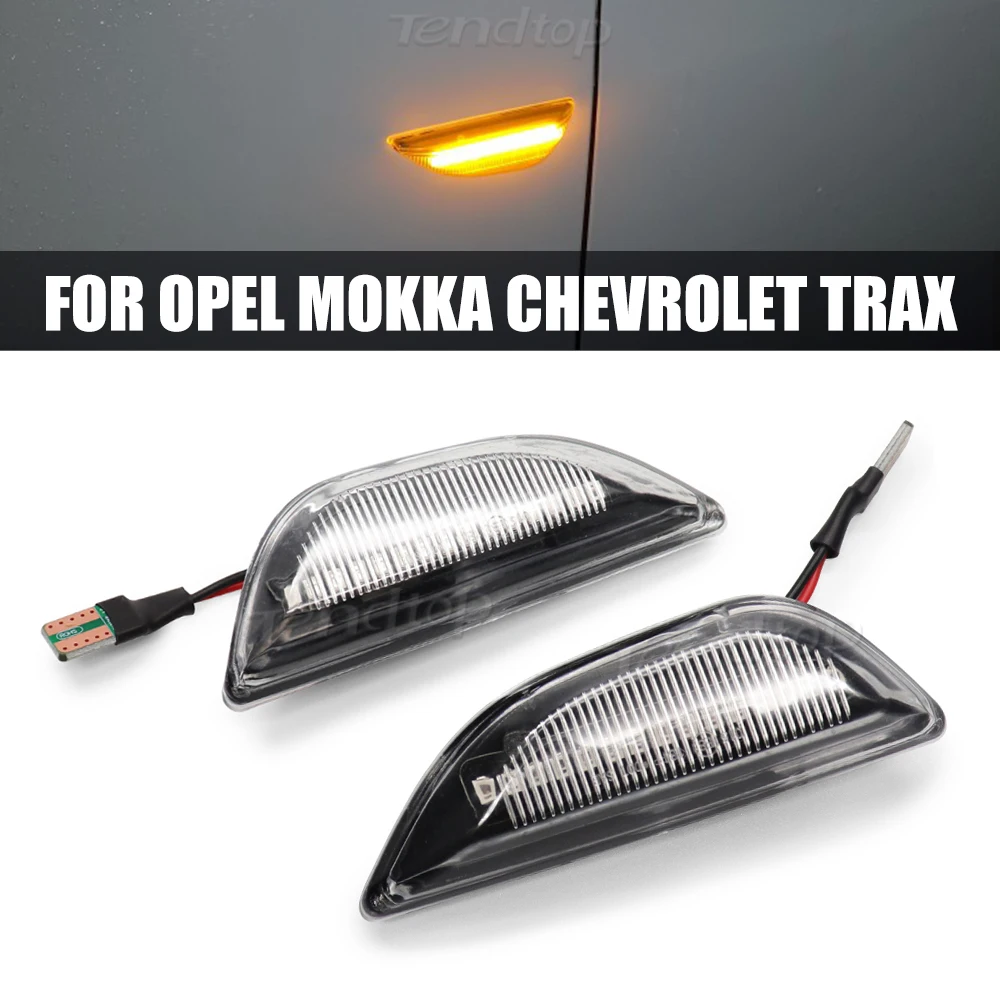 Dynamic Side Marker Rearview Side Mirror Flowing Indicator Lamp Turn Signal For Opel For Mokka X For Chevrolet 2013-2020