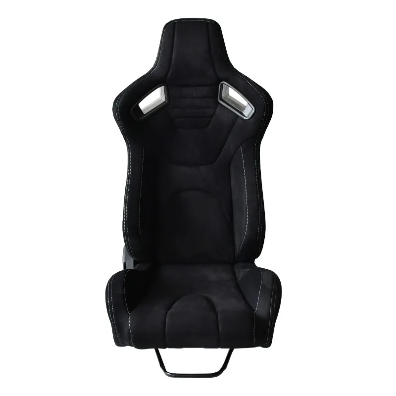 Racing Seat Reclining Suede Velvet Leather Racing Seat Double Sliding Adjustable Car Seat