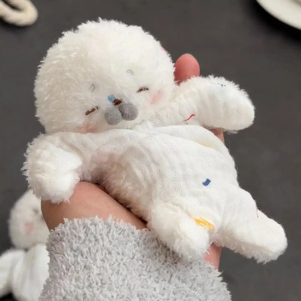 Brinquedo de pelúcia para alívio do estresse, saco de feijão com selo fofo com corda suspensa, sensorial engraçado para alívio do estresse e crianças