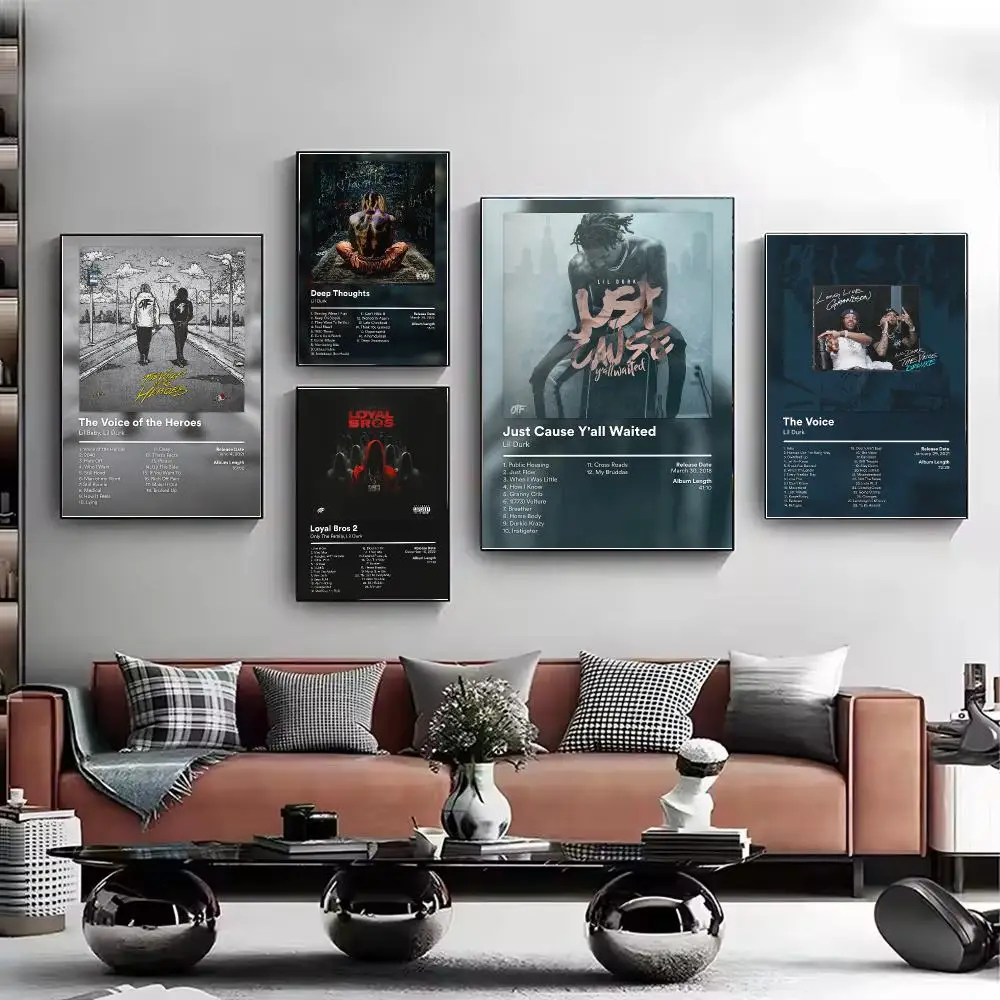 Singer Lil Durk Album Poster HD Decorative Wall Art Aesthetic Home Decor for Living Room Bedroom Café Office Modern Stylish Gift