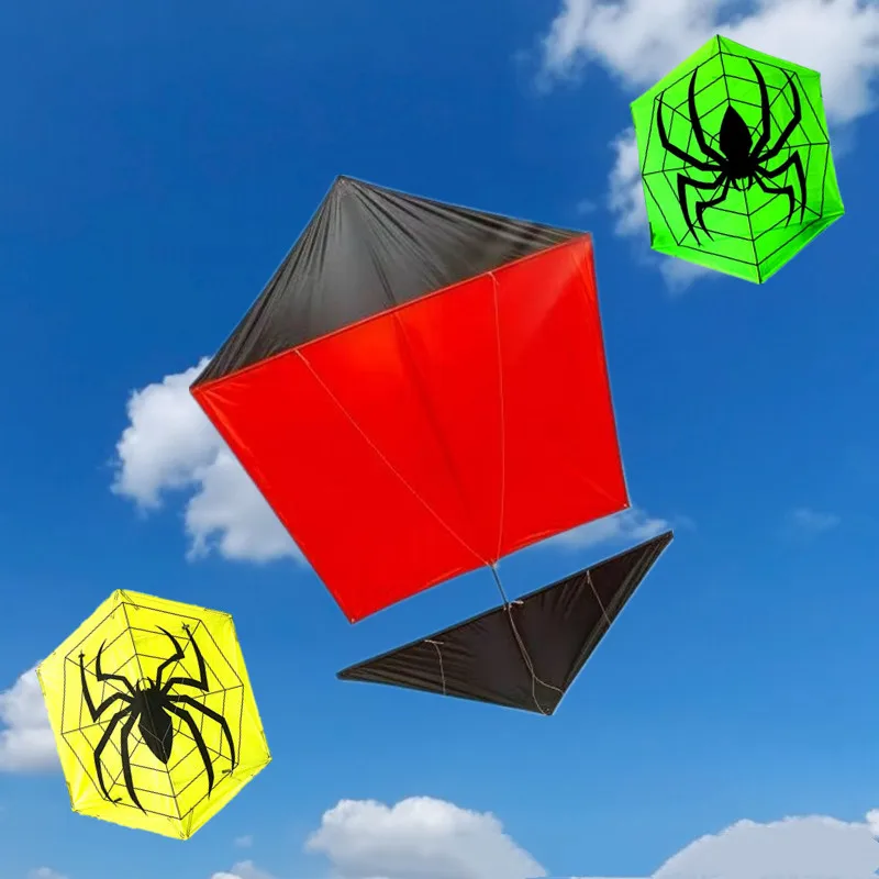 

free shipping spider kite flying for adults handle outdoor toys parachute kites hexagonal kite garden toys steering kite flying