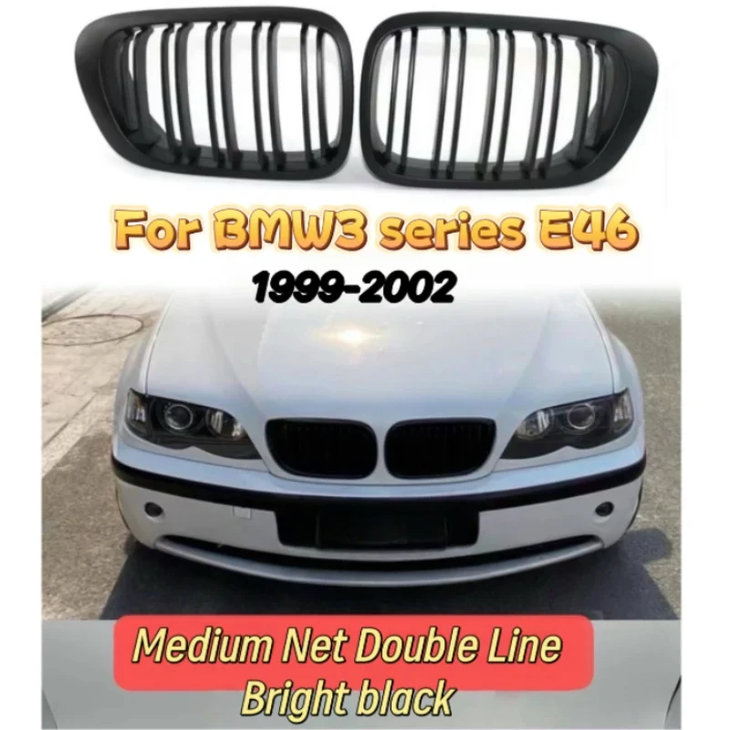 

Для BMW 3 серии E46 1999-2002 глянцевый черный ABS передний бампер, решетка для почек, крышка воздухозаборника, вентиляционная решетка, запасные части для обновления