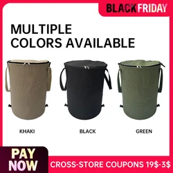 Outdoor camping trash can, foldable multifunctional storage box, household large capacity dirty clothes basket, storage bag