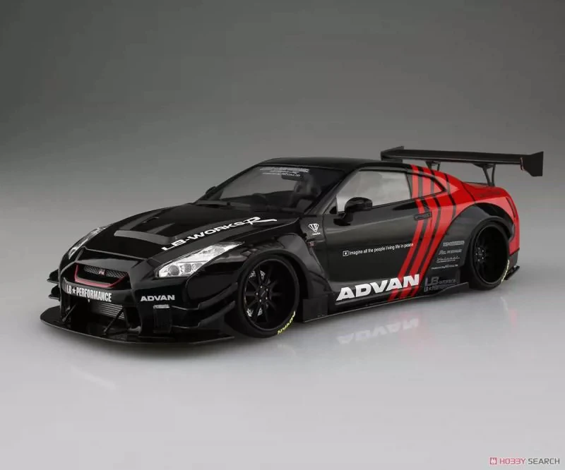 Prefabricated assembly model Aoshima-20473-A 1/24 LB WORKS R35 GT-R Ver.2 car model kit