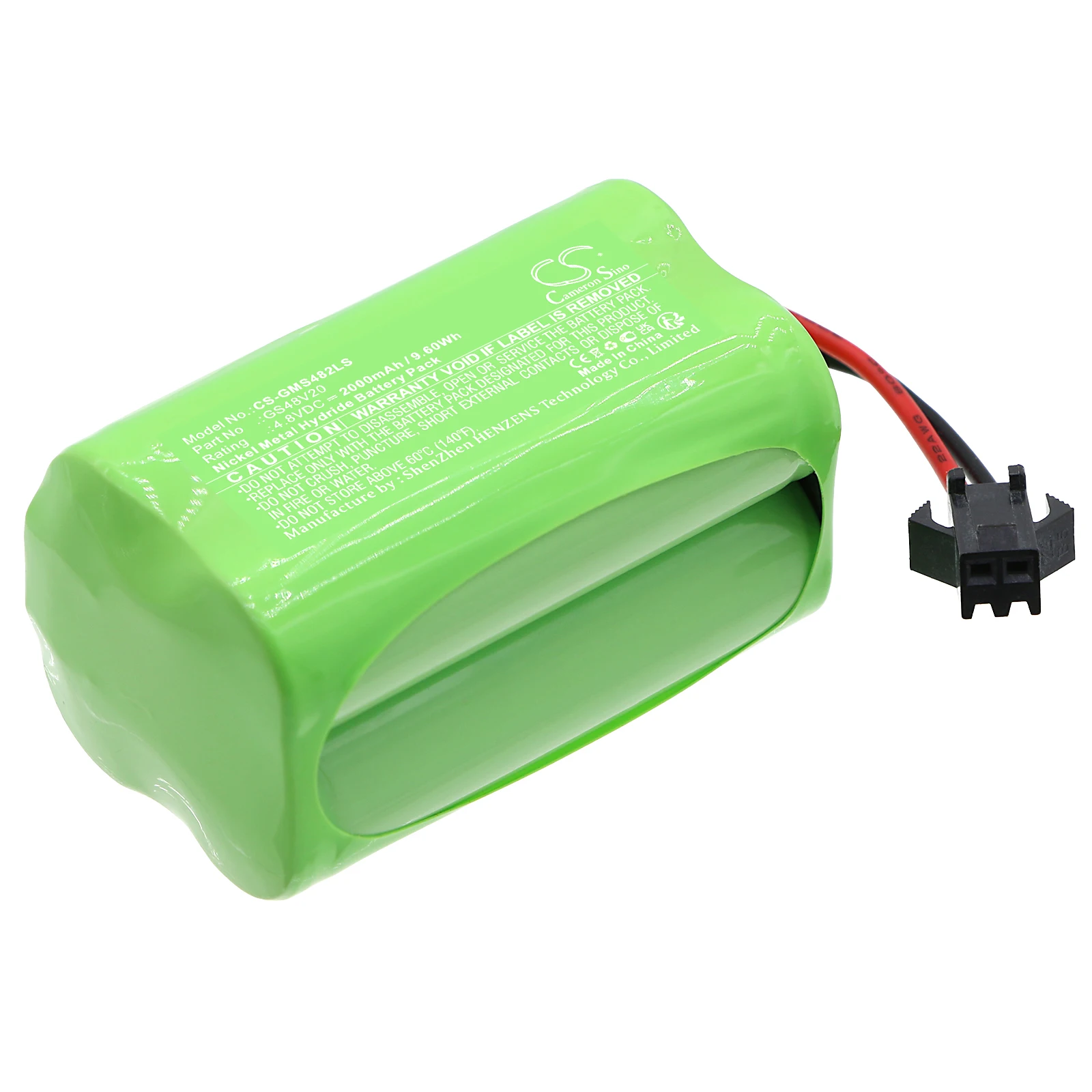 CS Replacement Battery For Gama Sonic 16B01, 16B02, GS-16B, GS-16LD GS48V20 2000mAh / 9.60Wh Vacuum