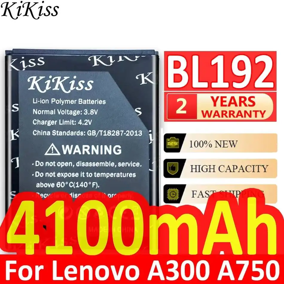 Mobile Phone Battery BL192 4100mAh For Lenovo Lephone A300 A750 A590 A680 A529 A328T A338T A505E A388T A560