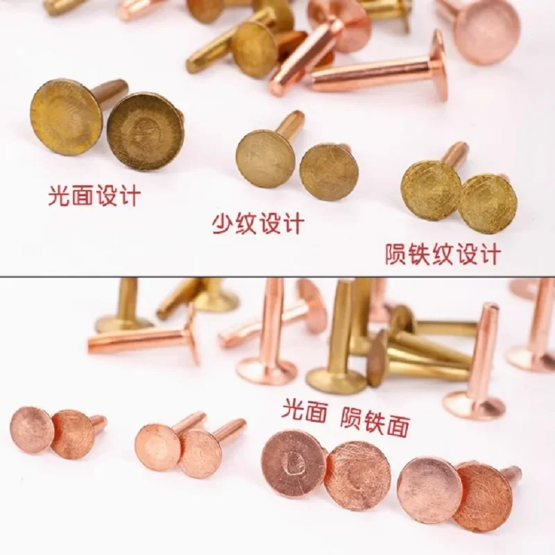 

Brass Rivet For Leather With Burrs Washers For DIY Punch For Hole