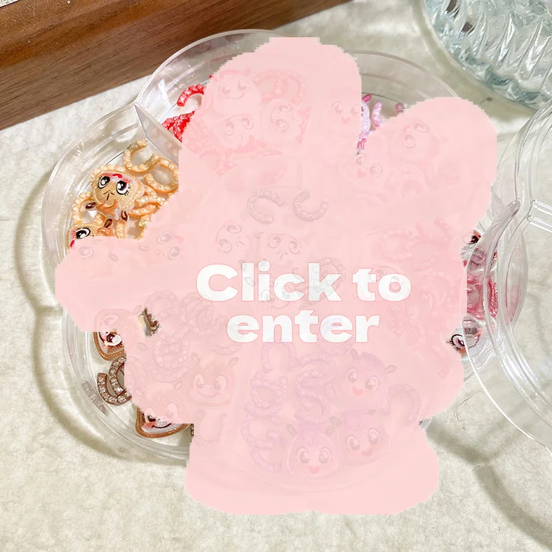 Cartoon Chinese New Year Nail Charms Year Of The Horse Resin Flatback Animals Horse Nail Art Decoration Resin Nail Accessories