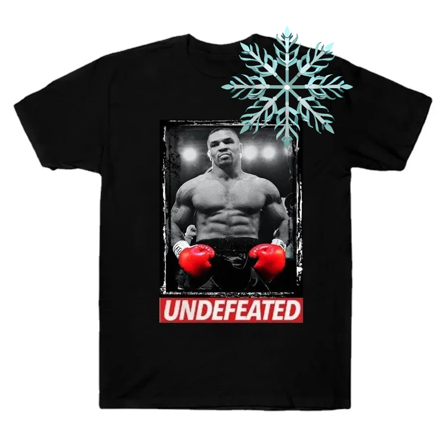 Iron Mike Tyson Boxing Undefeated Hall of Fame Cool Vintage Unisex T Shirt Cotton O-Neck Short Sleeve T Shirt New Size S-3XL