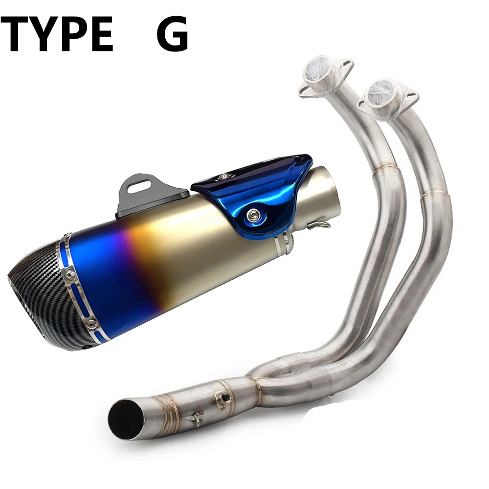 High Performance Hot Sale Exhaust Front Section Stainless Steel Front Section For Yamaha MT07 MT-07 R7 xsr700 R7 Slip - On