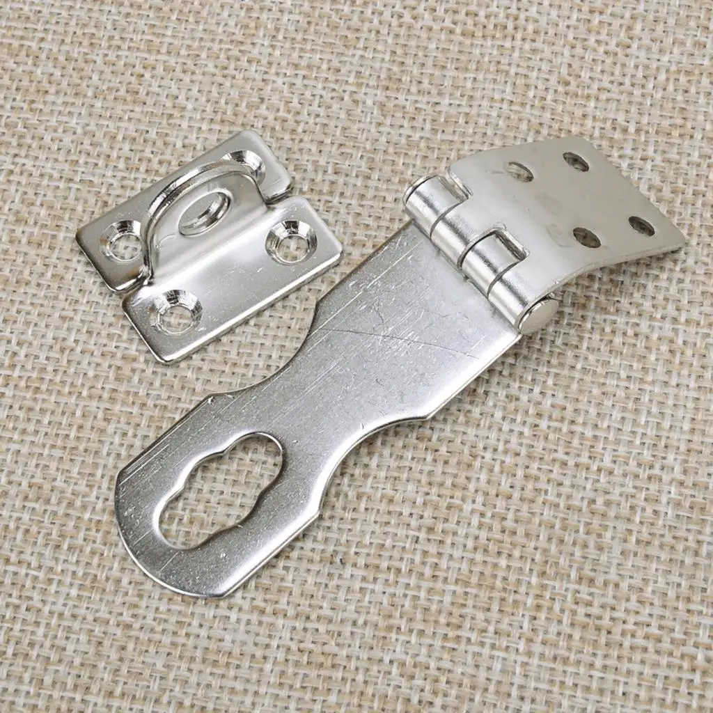 Stainless Steel Deck Safety Hasp Buckle Door Hinge Latch Lock Clasp For Marine Companionway Board Boat Cockpit Locker Caravan