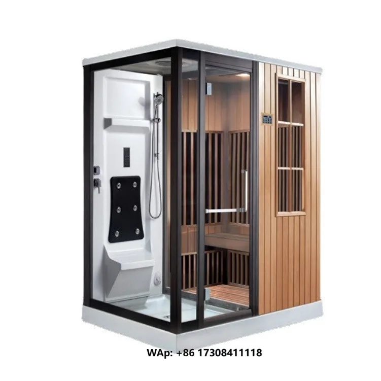 Custom Non-standard Integrated Shower Room with Steam and Sauna Dry/Wet Separation Aluminum Alloy & Acrylic Chassis