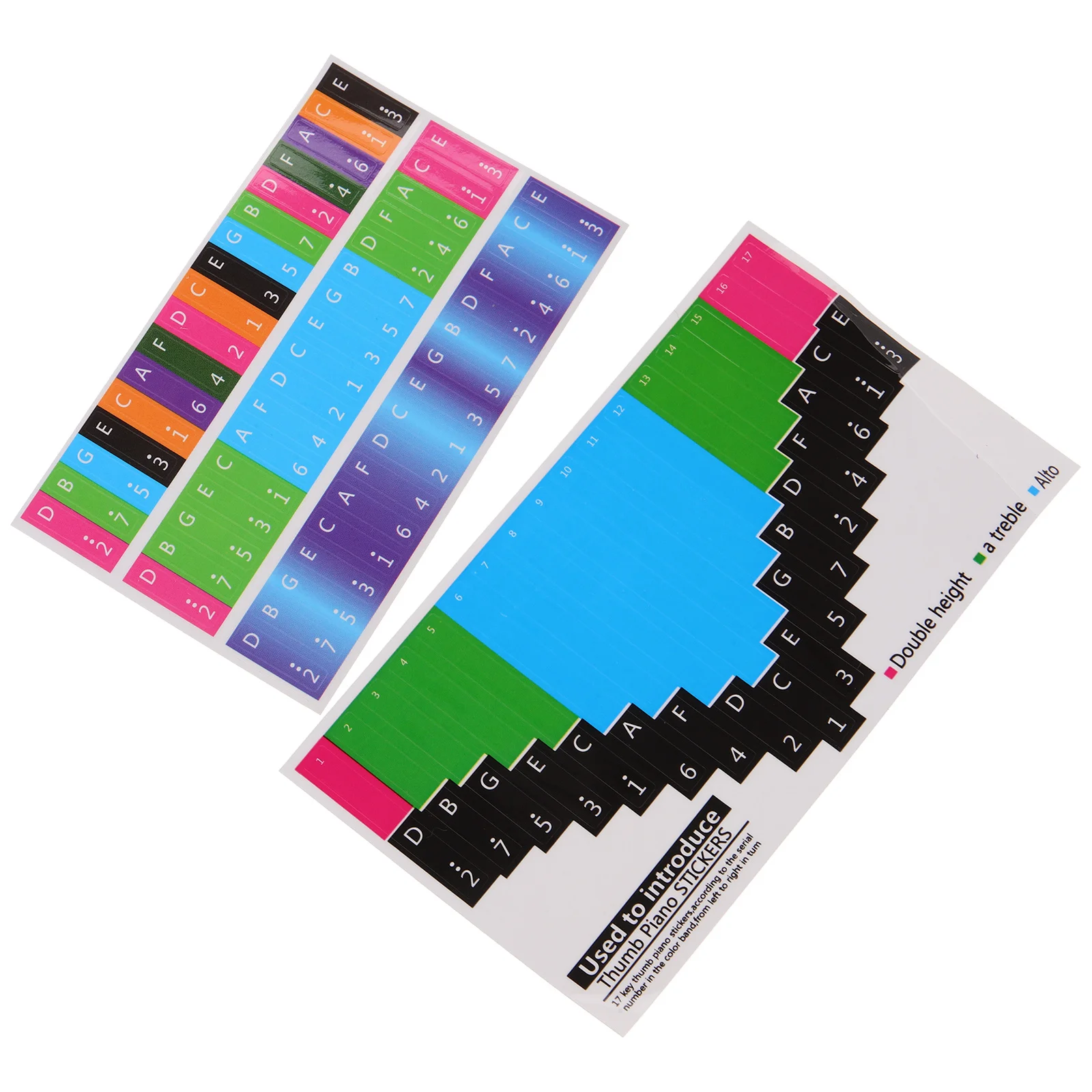 ملصقات مفاتيح البيانو من كاليمبا، ملحقات تحسين تقنية المتعلم الموسيقي التمهيدي #2