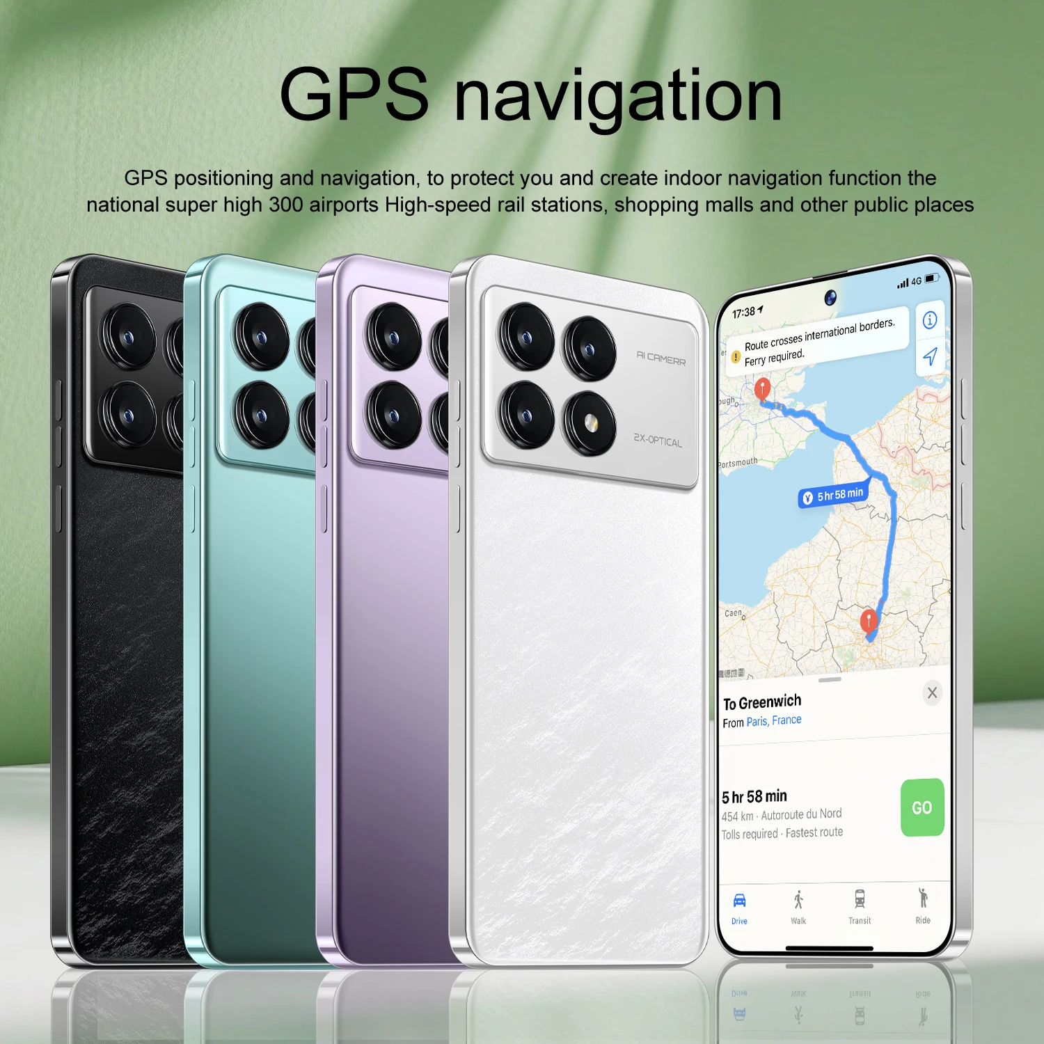 IVMI 17TPro Smartphone Android 12 Dual SIM 6.99'' 6GB RAM 128GB ROM WIFI Play Store Fingerprint Face Unlock 4G Mobile Phones