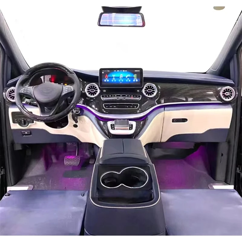 2024 الفاخرة VIP تعديل السيارات لوحة سيارة الديكور الداخلي ترقية الملحقات ل W447 فيتو Vclass