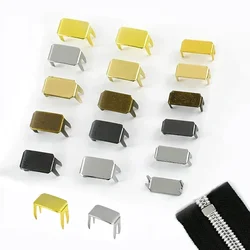 20/50Pcs Meetee Metal Zipper Stopper for Nylon Zip 3# 5# 8# 10# Bag Zips Tail Stop Lock Clasp Sewing Zippers Closure Repair Kits