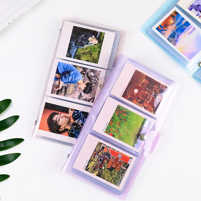 72 جيب 3 بوصة غطاء شفاف ألبوم صور كتاب ل Fujifilm Instax Mini 12 11 9 8 7s ورق طباعة الصور فيلم/بطاقة الاسم/التكيت