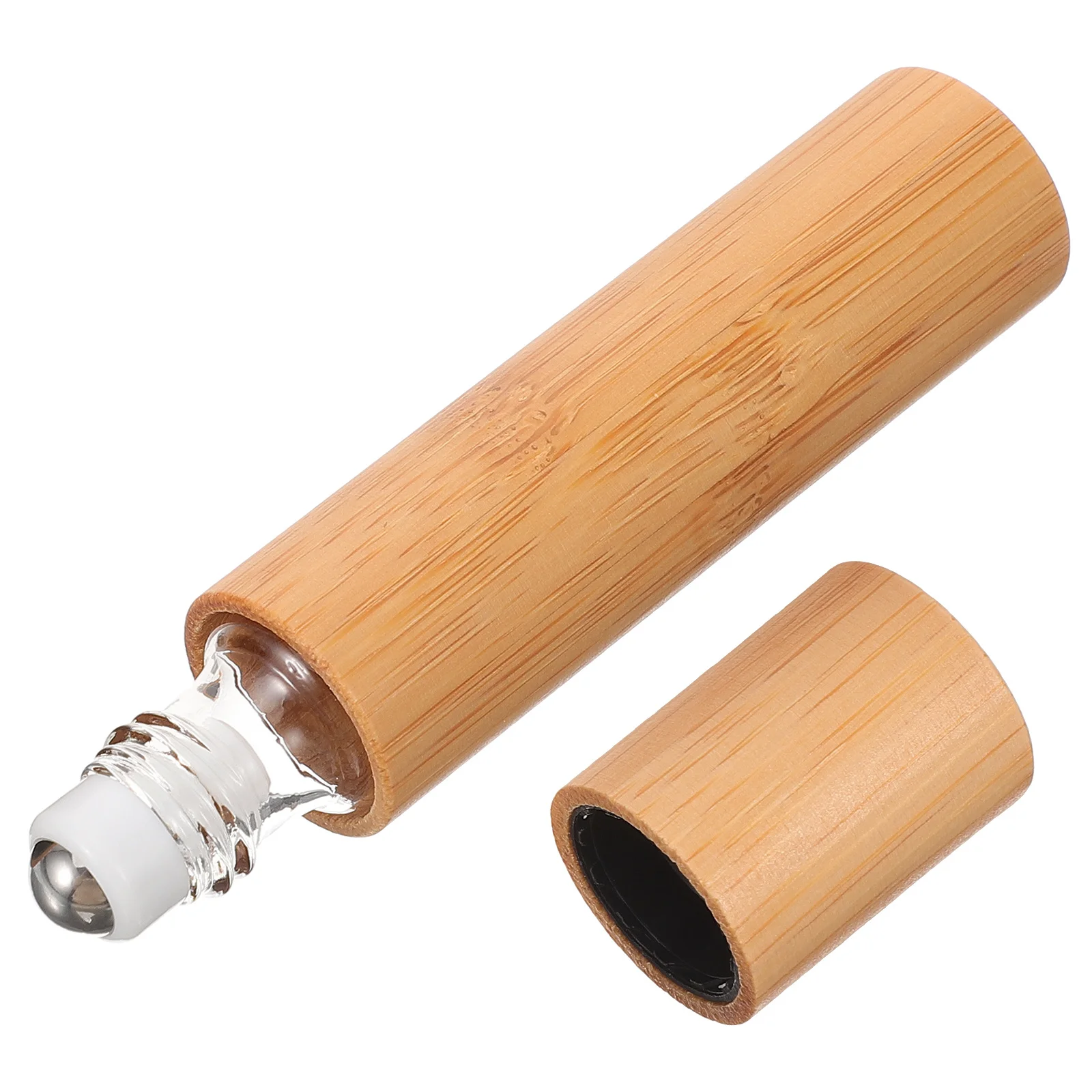

Essential Oil Roller Bottle Glass Bamboo Empty Refillable 10Ml Small Portable Travel Perfume Container