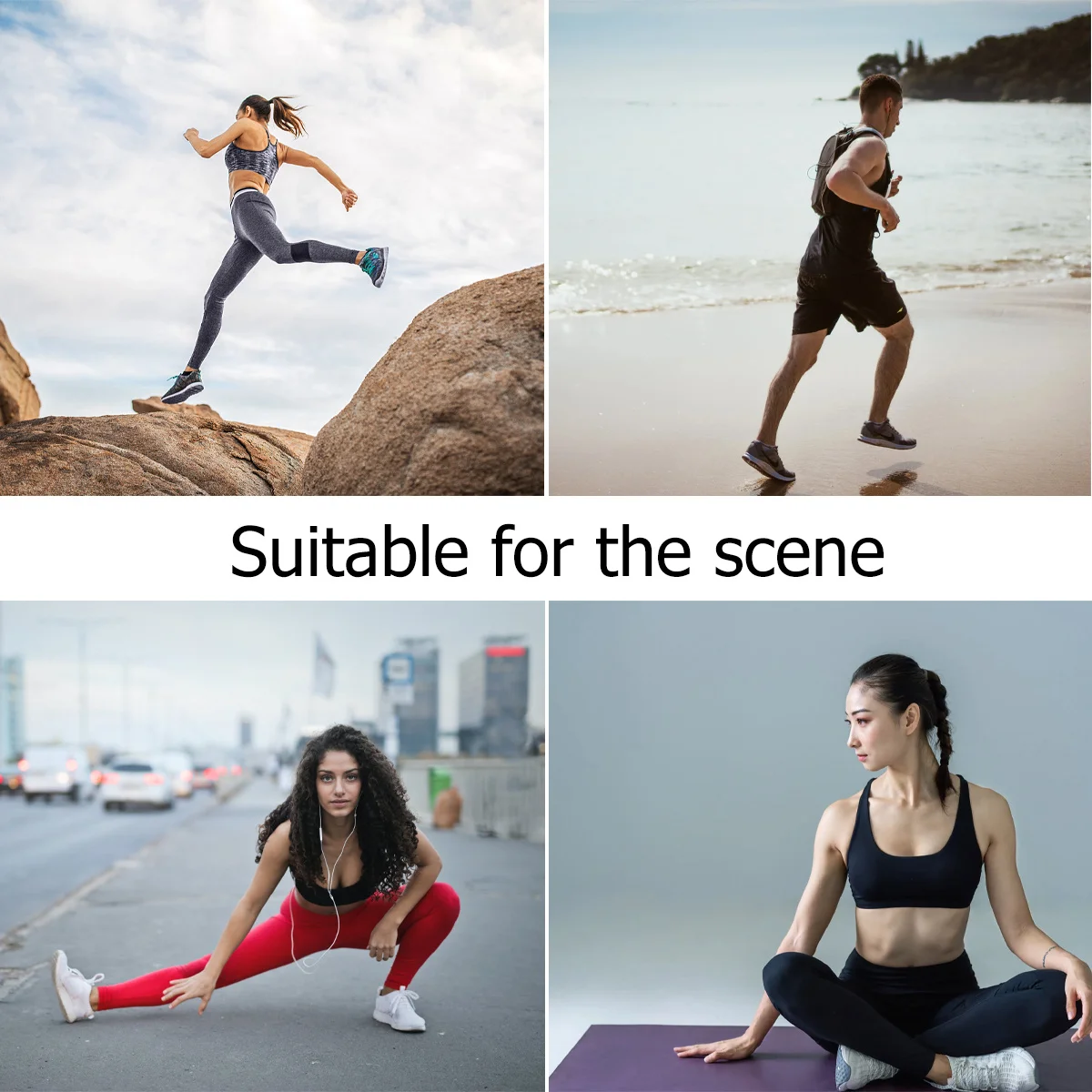 1Pcs Waterproof Sports Waist Pouch Dark Grey Running Waist Bag Three Compartments Reflective Fabric Water Resistant Breathable